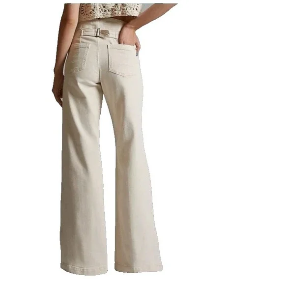 Pilcro Anthropologie The Kit Utility Wide Leg High Rise Corduroy Trousers Sz 30 - Picture 3 of 16